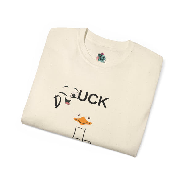Quirky Duck Graphic Tee, Unisex T-Shirt for Animal Lovers, Funny Gift for Birthdays, Casual Wear, Duck Lovers Apparel
