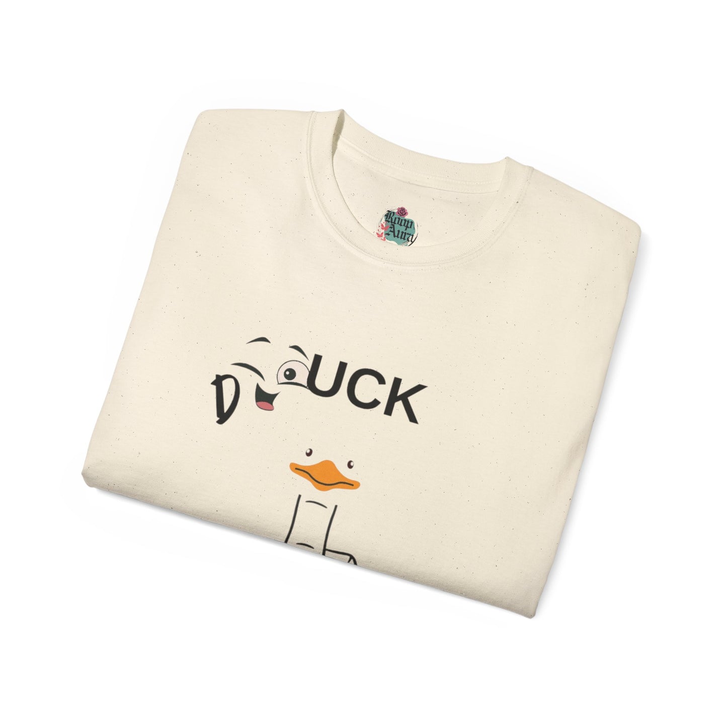 Quirky Duck Graphic Tee, Unisex T-Shirt for Animal Lovers, Funny Gift for Birthdays, Casual Wear, Duck Lovers Apparel
