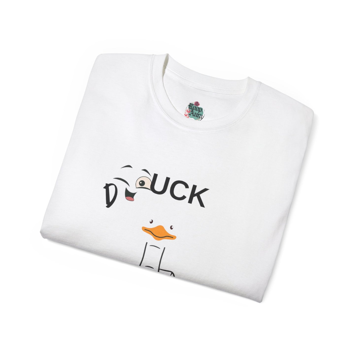 Quirky Duck Graphic Tee, Unisex T-Shirt for Animal Lovers, Funny Gift for Birthdays, Casual Wear, Duck Lovers Apparel