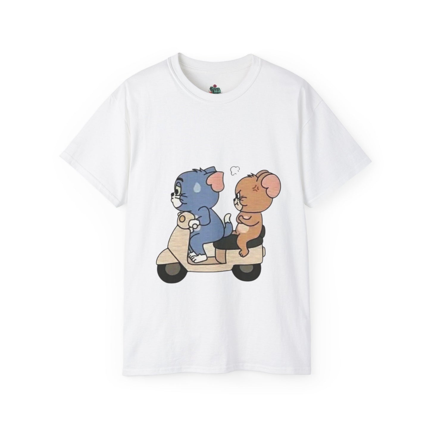 Cute Animal Scooter Tee, Unisex Cotton T-Shirt, Cartoon Graphic Tee, Gift for Animal Lovers, Fun Casualwear for All Occasions