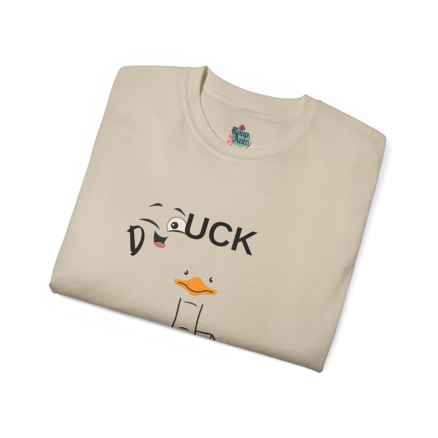 Quirky Duck Graphic Tee, Unisex T-Shirt for Animal Lovers, Funny Gift for Birthdays, Casual Wear, Duck Lovers Apparel