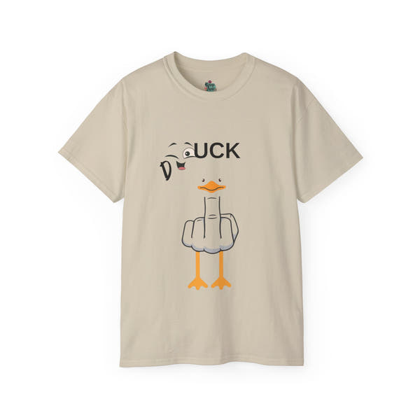 Quirky Duck Graphic Tee, Unisex T-Shirt for Animal Lovers, Funny Gift for Birthdays, Casual Wear, Duck Lovers Apparel