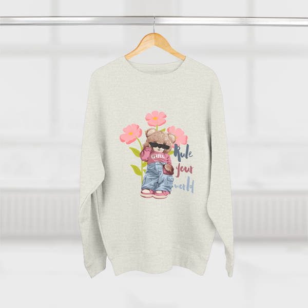 Cute Floral Crewneck Sweatshirt, Graphic Sweatshirt, Casual Outfit, Gift for Her, Spring Fashion, Cozy Wear