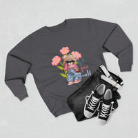 Cute Floral Crewneck Sweatshirt, Graphic Sweatshirt, Casual Outfit, Gift for Her, Spring Fashion, Cozy Wear