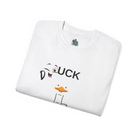 Quirky Duck Graphic Tee, Unisex T-Shirt for Animal Lovers, Funny Gift for Birthdays, Casual Wear, Duck Lovers Apparel