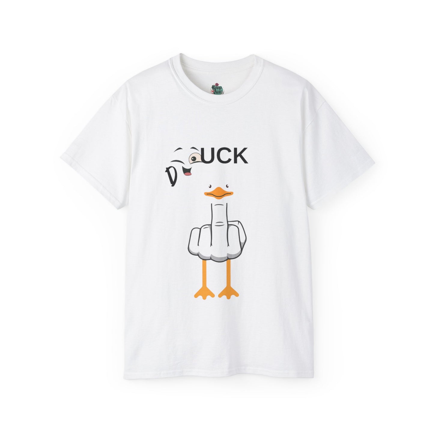 Quirky Duck Graphic Tee, Unisex T-Shirt for Animal Lovers, Funny Gift for Birthdays, Casual Wear, Duck Lovers Apparel