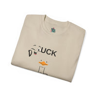 Quirky Duck Graphic Tee, Unisex T-Shirt for Animal Lovers, Funny Gift for Birthdays, Casual Wear, Duck Lovers Apparel
