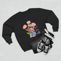 Cute Floral Crewneck Sweatshirt, Graphic Sweatshirt, Casual Outfit, Gift for Her, Spring Fashion, Cozy Wear