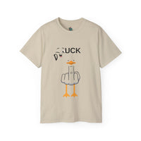 Quirky Duck Graphic Tee, Unisex T-Shirt for Animal Lovers, Funny Gift for Birthdays, Casual Wear, Duck Lovers Apparel