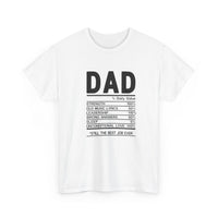 Dad Strength Percentage Tee, Father's Day Gift, Funny Dad Shirt, Unisex Cotton Tee, Relaxed Fit Top, Dad Humor Apparel