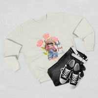 Cute Floral Crewneck Sweatshirt, Graphic Sweatshirt, Casual Outfit, Gift for Her, Spring Fashion, Cozy Wear