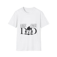 Dad Hero & Love Unisex Softstyle T-Shirt | Perfect Father’s Day Gift, Family Gift, Birthday Gift, Casual Wear, Quote Tee