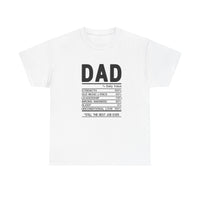Dad Strength Percentage Tee, Father's Day Gift, Funny Dad Shirt, Unisex Cotton Tee, Relaxed Fit Top, Dad Humor Apparel