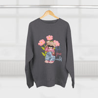 Cute Floral Crewneck Sweatshirt, Graphic Sweatshirt, Casual Outfit, Gift for Her, Spring Fashion, Cozy Wear